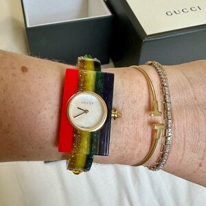 Gucci Rainbow Lucite Watch